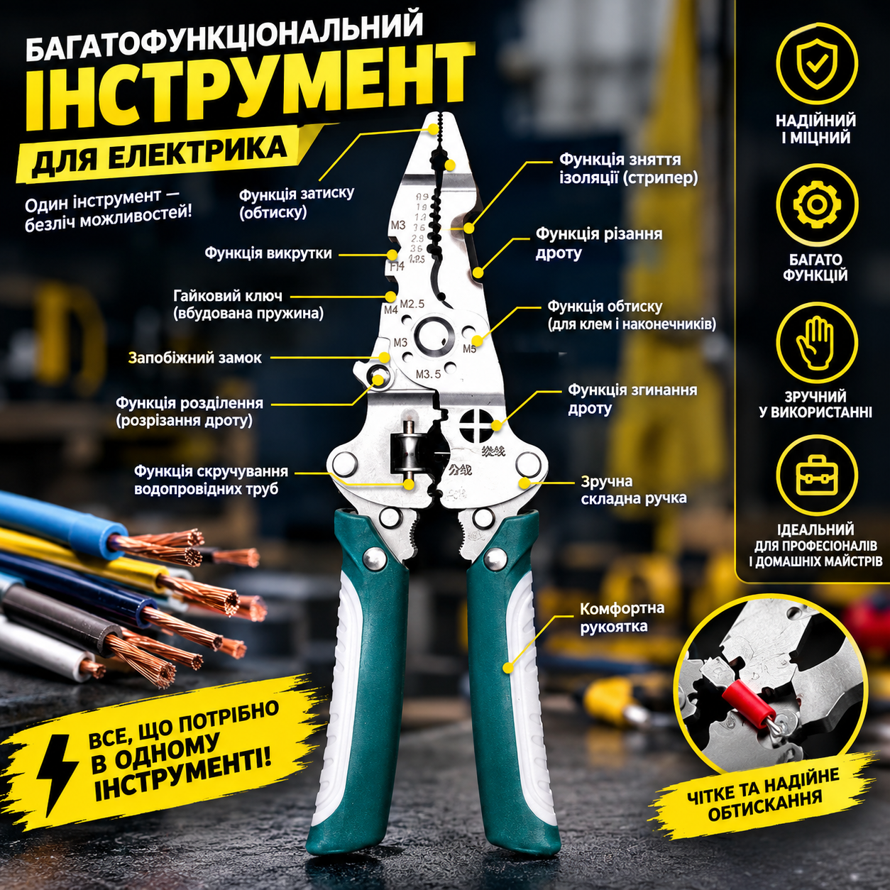 Характеристики інструмента